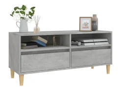 Móvel De Tv*vidaxl Móvel p/ TV 100x34,5x44,5cm derivados de madeira cinza cimento Cinzento
