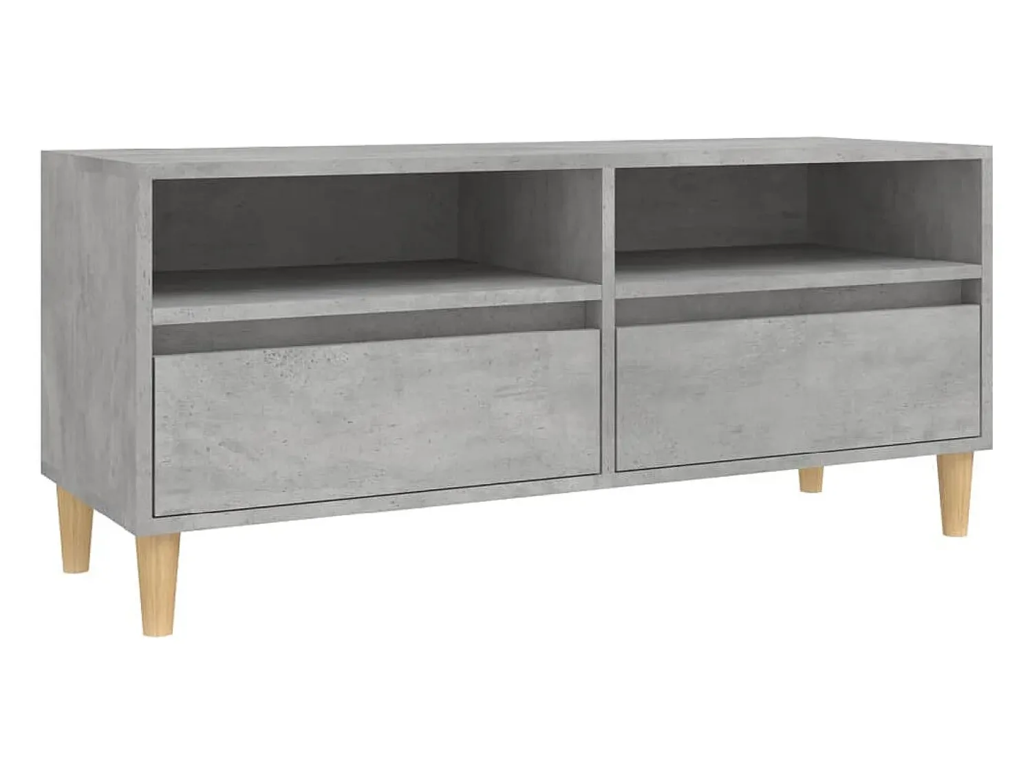 Móvel De Tv*vidaxl Móvel p/ TV 100x34,5x44,5cm derivados de madeira cinza cimento Cinzento