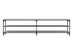 Clearance Móvel p/ TV 200x30x50cm derivados madeira/metal sonoma PT996584 Cinzento