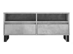 Móvel De Tv| Móvel p/ TV 100x34,5x44,5cm derivados de madeira cinza cimento PT994556 Cinzento