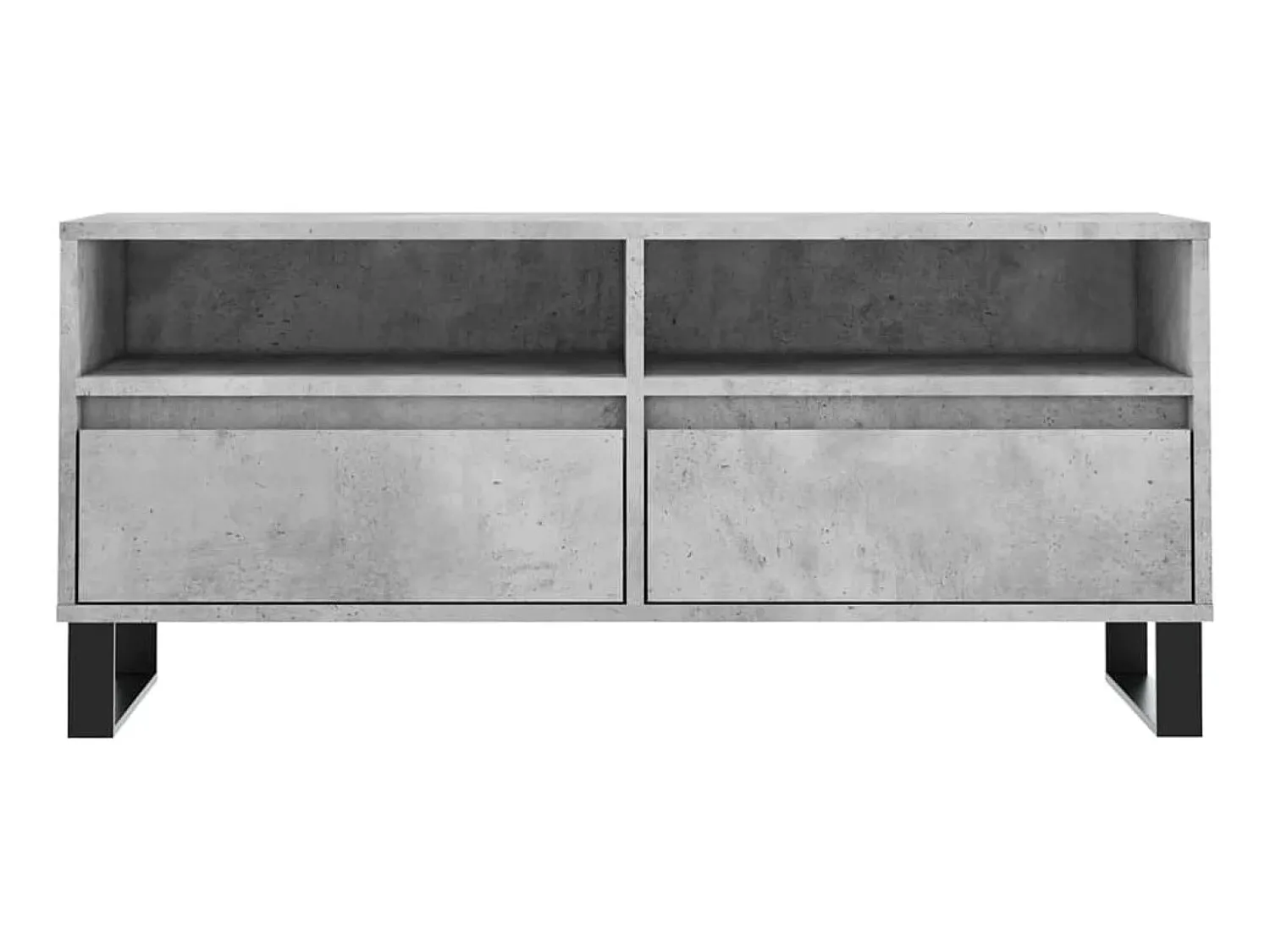 Móvel De Tv| Móvel p/ TV 100x34,5x44,5cm derivados de madeira cinza cimento PT994556 Cinzento