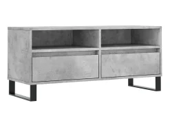 Móvel De Tv| Móvel p/ TV 100x34,5x44,5cm derivados de madeira cinza cimento PT994556 Cinzento