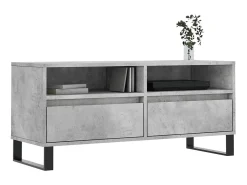 Móvel De Tv| Móvel p/ TV 100x34,5x44,5cm derivados de madeira cinza cimento PT994556 Cinzento