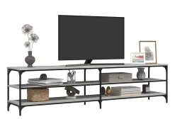 Móvel De Tv|vidaxl Móvel p/ TV 200x30x50cm derivados madeira/metal sonoma Cinzento