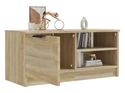 Móvel De Tv*vidaxl Móvel p/ TV 80x35x36,5cm madeira processada cor carvalho sonoma Castanho