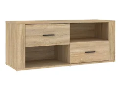New Móvel p/ TV 100x35x40cm madeira processada carvalho sonoma PT502930 Castanho