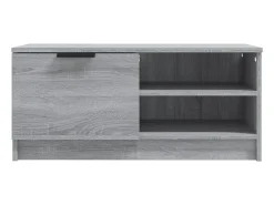 Móvel De Tv| Móvel p/ TV 80x35x36,5cm madeira processada cor sonoma PT675633 Cinzento