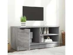 Móvel De Tv| Móvel p/ TV 80x35x36,5cm madeira processada cor sonoma PT675633 Cinzento