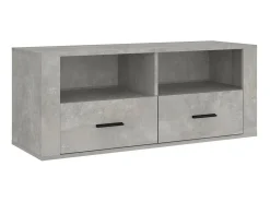 Móvel De Tv| Móvel p/ TV 100x35x40cm madeira processada cimento PT468285 Cinzento