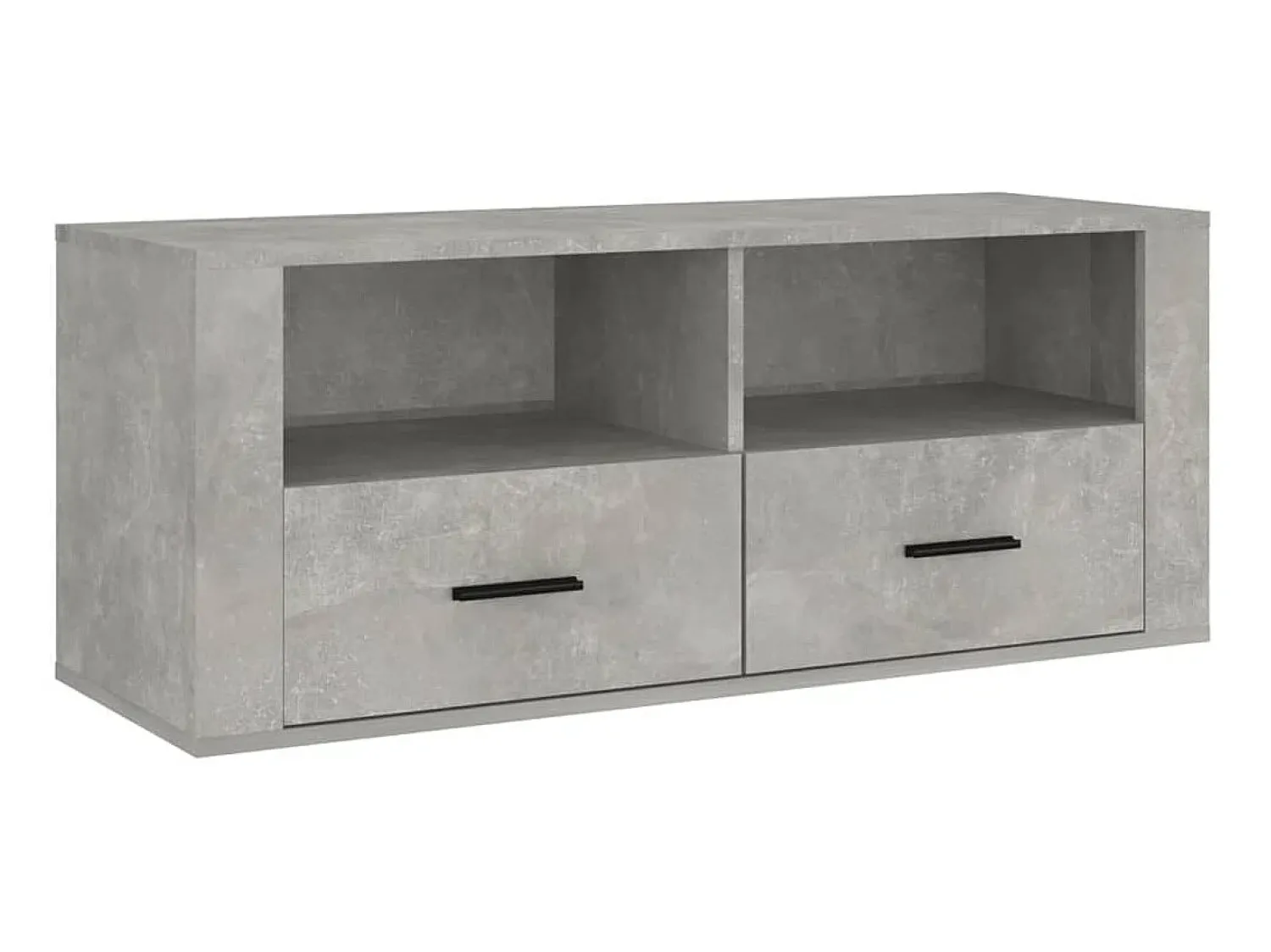 Móvel De Tv| Móvel p/ TV 100x35x40cm madeira processada cimento PT468285 Cinzento