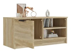 Móvel De Tv| Móvel p/ TV 80x35x36,5cm madeira processada cor carvalho sonoma PT970778 Castanho