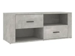 Móvel p/ TV 100x35x40cm madeira processada cimento PT889935 Cinzento