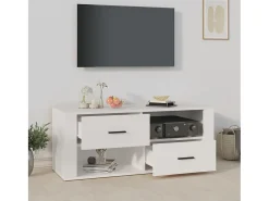 Móvel De Tv| Móvel p/ TV 100x35x40cm madeira processada PT729809 Branco