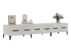 Discount Móvel p/ TV 102x35,5x36,5cm madeira processada cimento PT960665 Cinzento