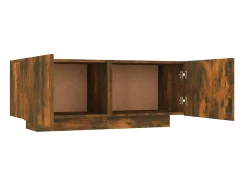 Móvel De Tv* Móvel p/ TV 100x35x40cm madeira processada cor carvalho fumado PT898551 Castanho