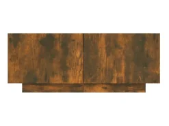 Móvel De Tv* Móvel p/ TV 100x35x40cm madeira processada cor carvalho fumado PT898551 Castanho
