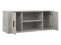 Móvel De Tv* Móvel p/ TV 100x35x40cm madeira processada cimento PT976036 Cinzento