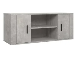 Móvel De Tv* Móvel p/ TV 100x35x40cm madeira processada cimento PT976036 Cinzento