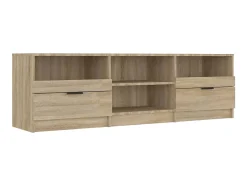 Móvel De Tv| Móvel p/ TV150x33,5x45cm madeira processada cor carvalho sonoma PT991932 Castanho
