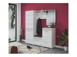 Móvel De Arrumação|Sapateira*Meublorama Móvel para Sapatos – Laqueado – KLEANKIN Branco