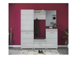 Móvel De Arrumação|Sapateira*Meublorama Móvel para Sapatos – Laqueado – KLEANKIN Branco