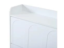 Sale ModernLuxe Móvel para sapatos 2 peças - 140x25x120 cm - con 12 compartimentos - 6 portas basculantes - MDF - Branco
