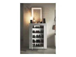 Móvel De Arrumação|Sapateira*Meublorama Móvel para sapatos, coleção CISA, cor brilhante laqueado Branco