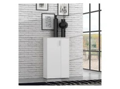 New Móvel para sapatos contemporâneo mate - L 90 cm Branco