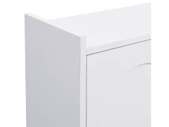 ModernLuxe Móvel para sapatos moderno 63x24x120 cm - 3 níveis de armazenamento - Pés de metal - MDF -^ Móvel De Arrumação|Sapateira