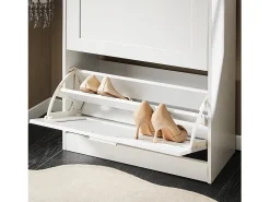 Sobuy Móvel para sapatos moderno com 2 portas basculantes, , 60x25x80cm, FSR137-W^ Móvel De Arrumação|Sapateira