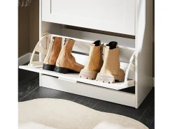 Sobuy Móvel para sapatos moderno com 2 portas basculantes, , 60x25x80cm, FSR137-W^ Móvel De Arrumação|Sapateira