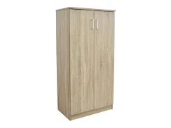Sale Meublorama Móvel para Sapatos MUNDA – 2 portas – Cor carvalho sonoma – Armazenamento compacto e estilo contemporâneo Castanho