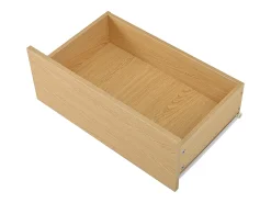 Hot ModernLuxe Móvel para sapatos móvel 110×35×86 cm - com rodízios giratórios - 2 portas e 2 gavetas - prateleiras ajustáveis - MDF - natural Natural claro