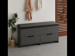 Outlet Concept-Usine Móvel para Sapatos Antracite 4 Arrumações Preto