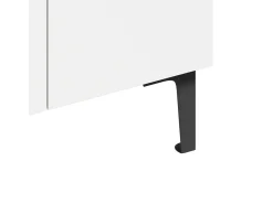 Móvel De Arrumação|Sapateira*ModernLuxe Móvel para sapatos 95x60x34,5 cm - 2 portas - Prateleiras ajustáveis - Acabamento madeira - Painéis de partículas - Branco