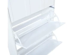 ModernLuxe Móvel para sapatos 70x25x120 cm - con 6 compartimentos - 3 portas basculantes - MDF -^ Móvel De Arrumação|Sapateira