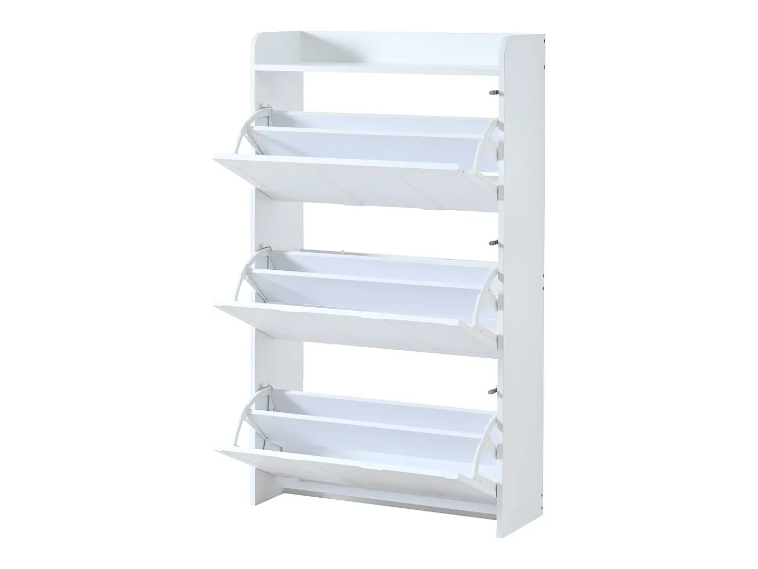 ModernLuxe Móvel para sapatos 70x25x120 cm - con 6 compartimentos - 3 portas basculantes - MDF -^ Móvel De Arrumação|Sapateira