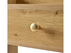 ModernLuxe Móvel para sapatos 110x26x100 cm - 4 portas basculantes, 2 gavetas e 3 prateleiras abertas - Painéis de partículas - Natural^ Móvel De Arrumação|Sapateira