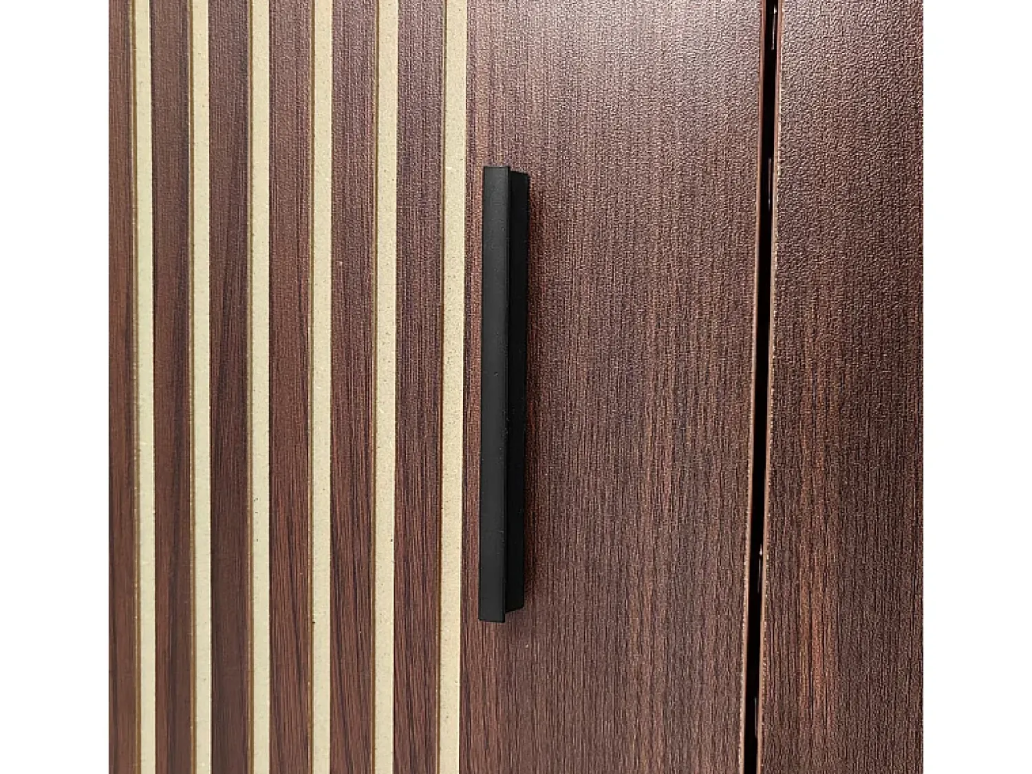 Online DripeX Móvel para TV 200 cm - com LED e porta de vidro - MDF e painel de partículas - Natural Natural escuro