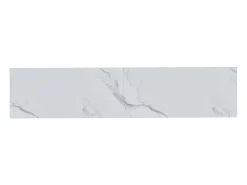 Móvel De Tv* Móvel para TV, 180 cm, 4 portas, design elegante, acabamento com efeito mármore, pés esféricos de madeira, Branco
