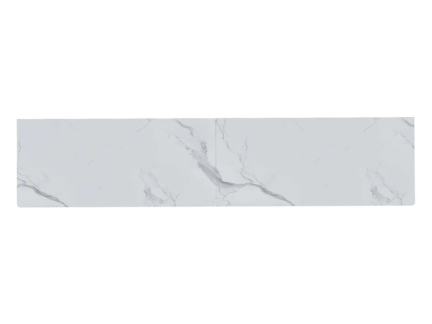 Móvel De Tv* Móvel para TV, 180 cm, 4 portas, design elegante, acabamento com efeito mármore, pés esféricos de madeira, Branco