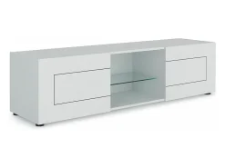 Móvel De Tv|ITAMOBY Móvel para TV 2 portas com vão aberto 150x40x40 cm Elios brilhante Branco
