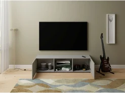 Móvel De Tv*ITAMOBY Móvel para TV 2 portas com vão aberto 150x40x40 cm Elios caxemira Cinzento