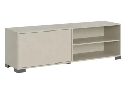 ITAMOBY Móvel para TV 2 portas e prateleira aberta 150x40x40 cm Lumina caxemira^ Móvel De Tv