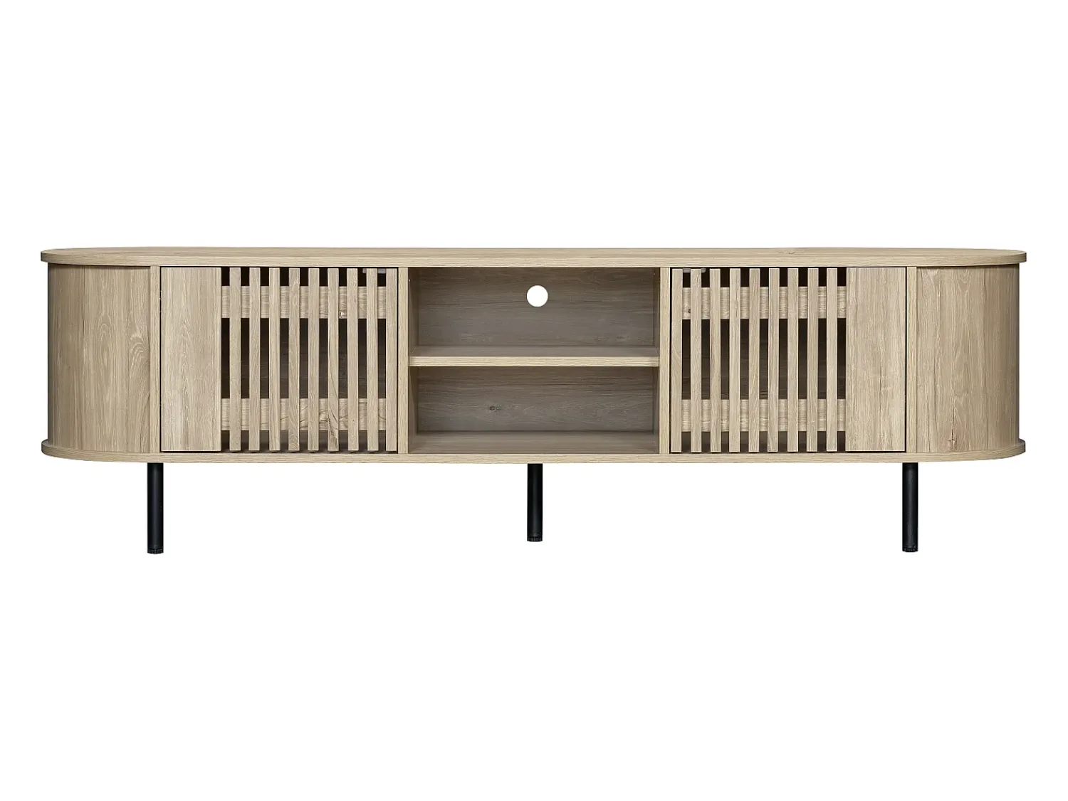 Sale Hauss Spole Móvel para TV 160 x 40 x 47 cm com 2 portas - Cor madeira natural Natural claro