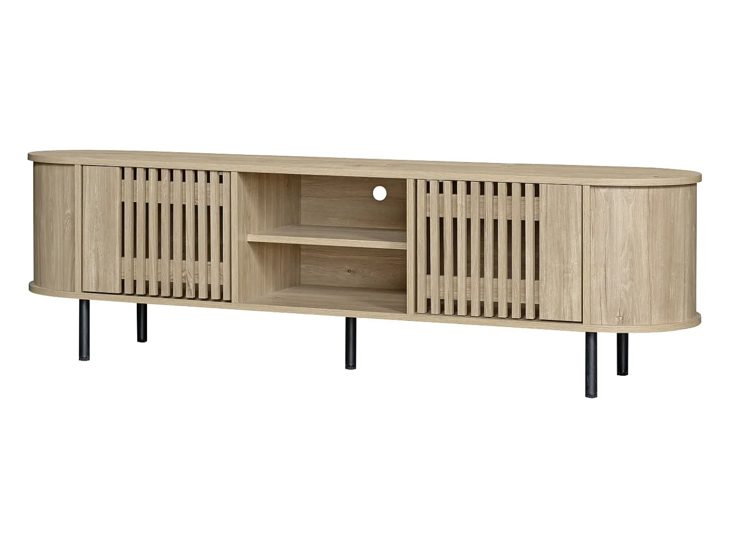 Sale Hauss Spole Móvel para TV 160 x 40 x 47 cm com 2 portas - Cor madeira natural Natural claro