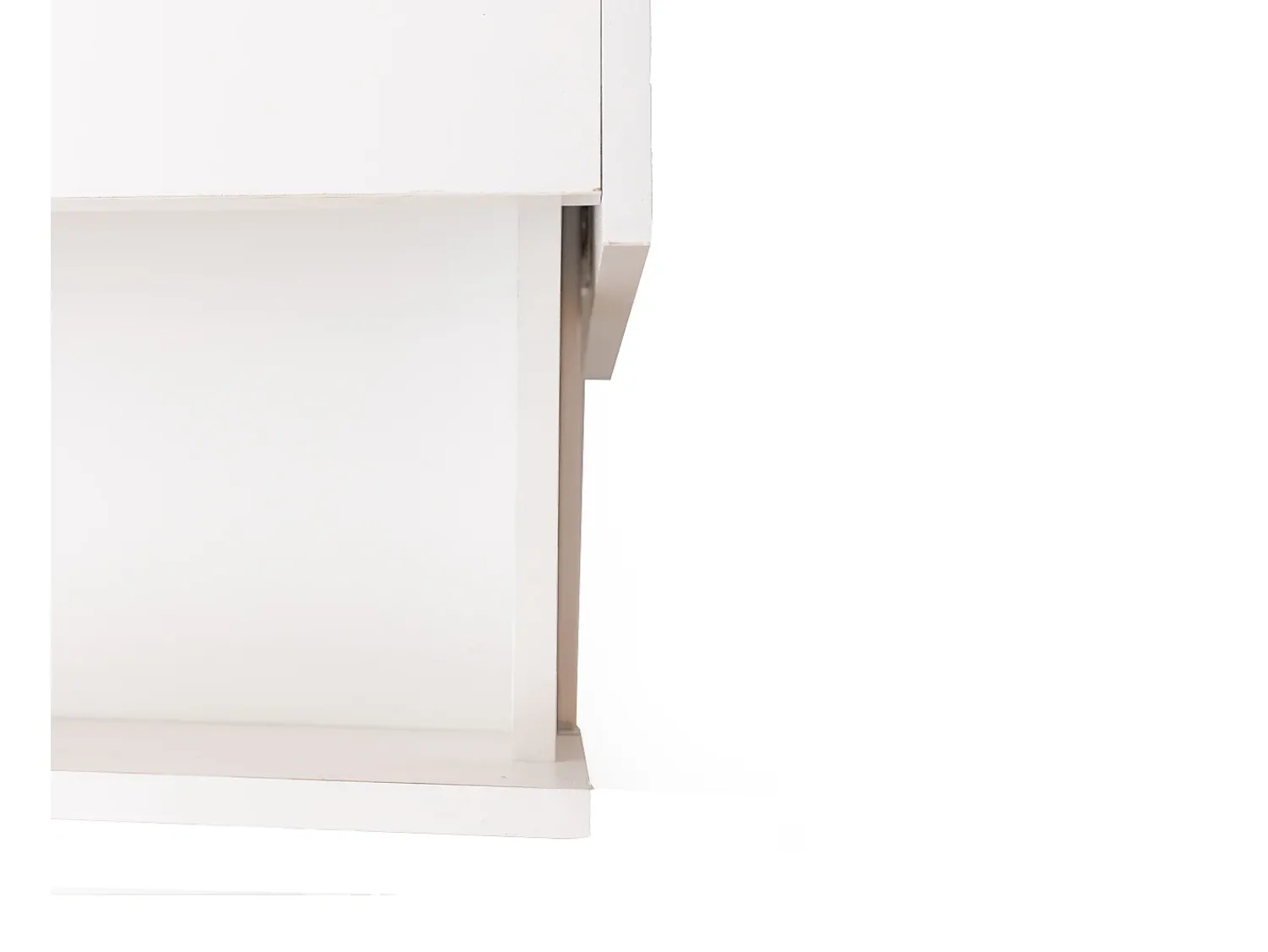 Best Móvel para TV, aparador baixo, combinação em brilhante e preto. Design em blocos de cores, gavetas, compartimentos, múltiplos espaços de armazenamento. Branco
