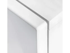 Discount Helloshop26 Móvel para TV aparador design prático conjunto de TV de parede de 5 peças com luzes LED de alto brilho 2502291 Branco
