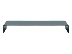 Móvel De Tv*Mobikasa Móvel para TV aparador design prático suporte para monitor 100 cm vidro 2502051 Preto