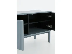 Móvel De Tv* Móvel para TV com ranhuras nas portas e laterais Azul